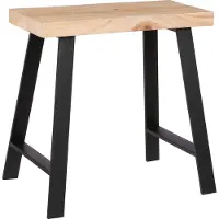 Mica Decorations Tabouret Plano - L46 x l32 x H46 cm - Epicéa - Marron clair