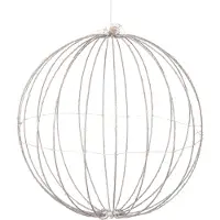 Luca Lighting Christmas Light Ball with Classic White LED Lights - Ø40 cm - Silver