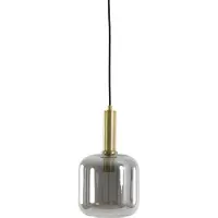 Light & Living Lampe suspendue en verre fumé Lekar Ø 16cm - 1x E27