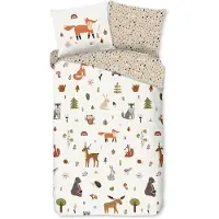 Good Morning KinderBettbezug "fox" - multi - (140x200/220 cm) - Baumwolle