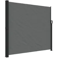 vidaXL Store latéral extensible Anthracite 180x300 cm