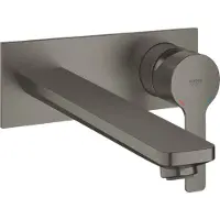 GROHE Mitigeur lavabo mural 2 trous Taille L - Hard Graphite brossé - 23444AL0