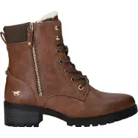 Mustang Bottines à lacets cognac