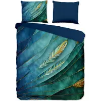 Pure Enveloppe de couette "plumes" - Multi - (200x200/220 cm) - Microfibre