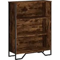 vidaXL Bibliothèque chêne fumé 80x31x106 cm bois d'ingénierie