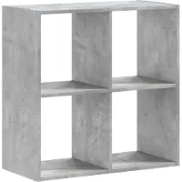 vidaXL Bibliothèque gris béton 68,5x32x68,5 cm bois d'ingénierie