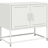 vidaXL Armoire TV blanche 68,5x39x60,5 cm Acier