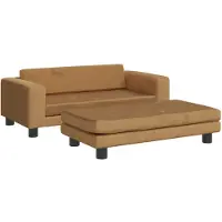 vidaXL Lit pour chien avec extension Marron 100x50x30 cm Velours