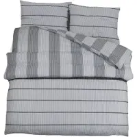vidaXL Ensemble de literie Gris 200x200 cm coton
