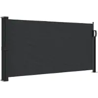 vidaXL Store latéral extensible noir 100x500 cm