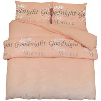vidaXL Ensemble de literie rose 260x220 cm coton