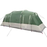 vidaXL Tente familiale tunnel 6 personnes Vert Etanche