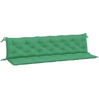 vidaXL Coussins de banc jardin lot de 2 vert 200x50x7 cm tissu Oxford