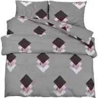 vidaXL Ensemble de literie Gris 140x200 cm coton