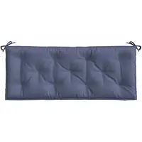 vidaXL Coussin de banc de jardin bleu marine 120x50x7 cm tissu oxford
