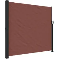 vidaXL Marquise latérale extensible brun 180x300 cm