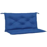 vidaXL Coussins de banc de jardin 2 pcs. Bleu roi 100x50x7 cm Tissu Oxford