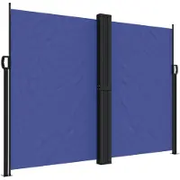 vidaXL Store latéral extensible bleu 180x1000 cm