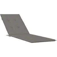 vidaXL Housse de chaise longue Melange gris foncé (75+105) x 50 x 4 cm Tissu
