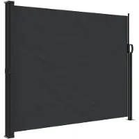 vidaXL Store latéral extensible noir 160x300 cm