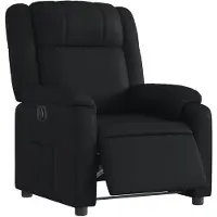 vidaXL Fauteuil relax électrique noir similicuir