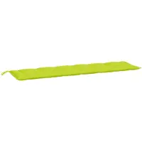 vidaXL Coussin pour banc de jardin vert clair 200x50x7 cm tissu Oxford