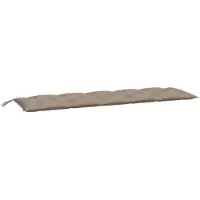 vidaXL Coussins de banc de jardin 2 pcs. Taupe 180x50x7 cm Tissu Oxford
