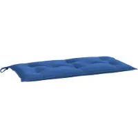 vidaXL Coussin de banc de jardin bleu 100x50x7 cm tissu oxford
