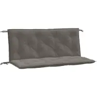 vidaXL Coussins de banc de jardin 2 pcs. Melange Gris foncé 120x50x7 cm Tissu