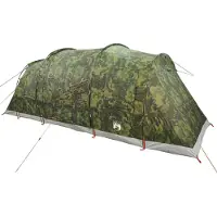 vidaXL Tente familiale tunnel 6 personnes camouflage étanche à l'eau