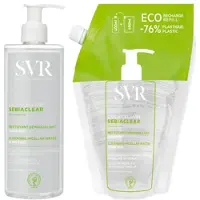 SVR Sebiaclear Eau Micellaire + Recharge 800 ml Eau Pour Le Visage