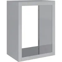 vidaXL Étagère à bois de chauffage 60x40x80 cm Acier galvanisé