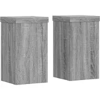 vidaXL Supports pour plantes 2 pcs sonoma gris bois d'ingénierie