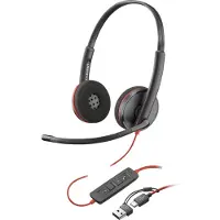 HP Micro-casque - filaire - USB-C - Inc. - Poly Blackwire 3220 - Blackwire 3200 Series - micro-casque - sur-oreille - filaire - USB
