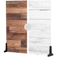 V-Flat World Whitewash/Hickory Planks