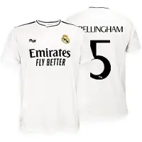Real Madrid 24/25 Bellingham Home Junior Short Sleeve T-shirt Blanc 8 Years Garçons,Filles
