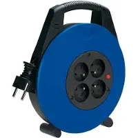 Brennenstuhl Vario-Line Boîte De Jonction 4-gang Noir/bleu 5m H05VV-F 3G1,4