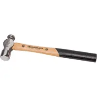 Peddinghaus Marteau d'ingénieur avec manche en hickory, trajectoire ronde et tête sphérique (480 g)