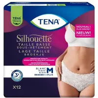 Tena Silhouette Plus Blanc Taille Basse M 12 pc(s) Culotte D'Incontinence