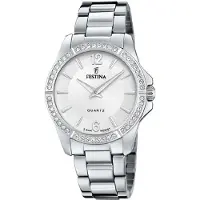 Festina Montre à affichage analogique '- Watch Mademoiselle - Quartz watch movement - Watch case width: 34.5 mm' argent