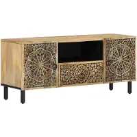 vidaXL Armoire TV 105x33x46 cm bois massif mangue