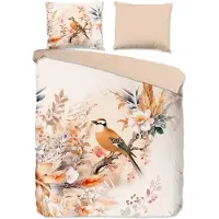Good Morning Bettbezug "oiseau et fleurs" - multi - (200x200/220 cm) - Baumwolle