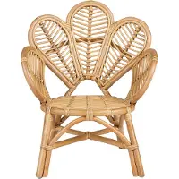 Beliani Chaise Paon En Rotin Naturel Pour Enfants Florentine Ii