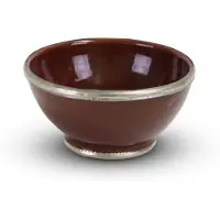 Safaary Bol marocain brun chocolat avec métal Ø 15 x 8cm