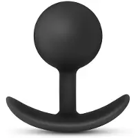 Anal Adventures Platinum - plug anal vibrant - silicone noir