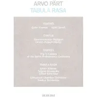 OUTHERE Arvo Pärt : Tabula Rasa