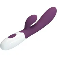 Pretty Love Alvis vibromasseur muni d’un stimulateur clitoridien Violet 20 cm