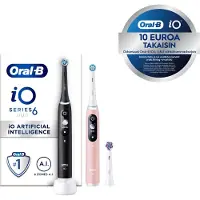 Oral-B iO Series 6N Lot de 2 Noir + Rose