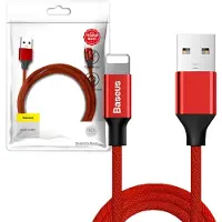 Baseus Kabel Yiven Lightning 1.8M 2A (Czerwony)