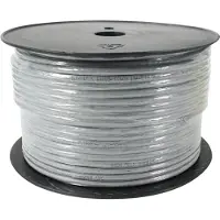 PROCABLE Câble réseau CAT 6, U/UTP, gris, 100 m - Conducteur en aluminium recouvert de cuivre (CCA), AWG 24/7 (toronné)